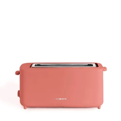 TOAST STUDIO - Toaster - Vielseitiger Toaster in verschiedenen Pastellfarben, ideal zum perfekten Rösten von Brot. Mit 6 Leistungsstufen und praktischen Funktionen für Auftauen und Aufwärmen. Sicher und stilvoll für jede Küche!