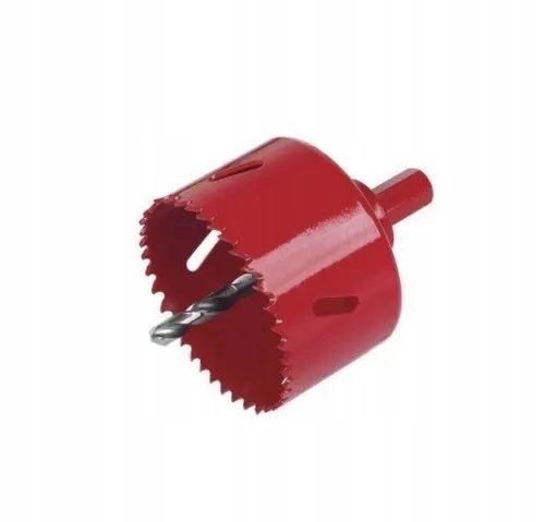 wolfcraft Bi-Metall-Lochsäge I 5494000 - Vielseitige Lochsäge für Holz, Metall und Kunststoffe. Mit 40 mm Schnitttiefe und progressiver Varioverzahnung aus Hochleistungsschnellstahl für präzise Schnitte in Trockenbaumaterialien.