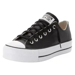 CONVERSE 561681C PIEL CHUCK TAYLOR ALL STAR - Damen Sneaker in Schwarz - Damen-Sneaker mit stylisher Leder-Oberfläche, zeitloses Design und optimaler Komfort für jeden Anlass.