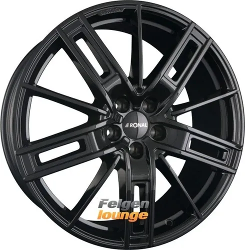 Ronal R67 Red Left jetblack 8x18 ET50 - LK5/112 ML76 Alufelge schwarz - Hochwertige Alufelge in stylischem jetblack, ideal für sportliche Fahrzeuge. Robustes Design für optimale Fahrstabilität und ansprechende Optik.