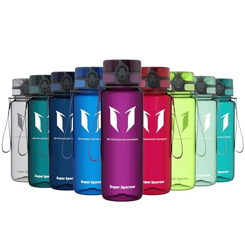 Super Sparrow Trinkflasche - Tritan Wasserflasche - 750ml - BPA-frei - Ideale Sportflasche - Sport, Wasser, Fahrrad, Fitness, Uni, Outdoor - Leicht, Nachhaltig