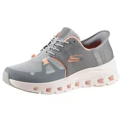Skechers Damen Glide-Step Pro Sneaker, grau, 40 EU - Damen-Sneaker mit atmungsaktivem Mesh-Obermaterial und elastischen Schnürsenkeln für optimalen Tragekomfort und eine flexible Traktionssohle.