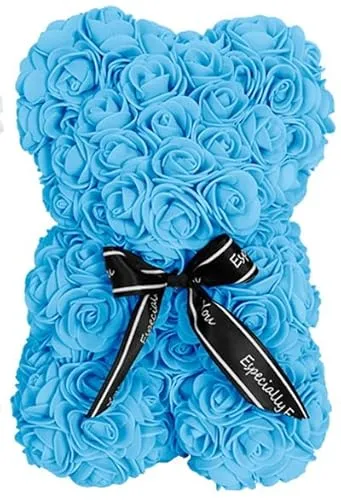 LINDER EXCLUSIV LEX Rosenbär 25 cm Rosen-Bär (Blau)