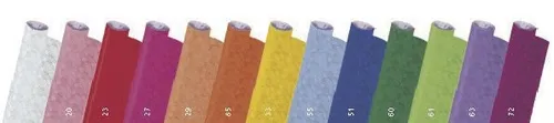 Idena 417514 - Papiertischdecke Rolle 100 cm x 10 m, abwischbare Vanille Tischdecke für Partys und Geburtstage, robust und wasserabweisend