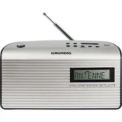 Grundig Music 7000X DAB BP - Tragbares Digitalradio in Silber, mit DAB+ und FM für besten Empfang unterwegs