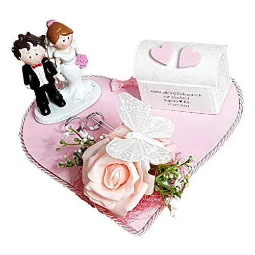 Der kleine Dekoladen Geldgeschenk Hochzeit Rosa mit Personalisierung - Sparbüchsen für Geldgeschenke zur Hochzeit, individuell personalisierbar und aus hochwertigen Materialien für eine bleibende Erinnerung an den besonderen Tag.