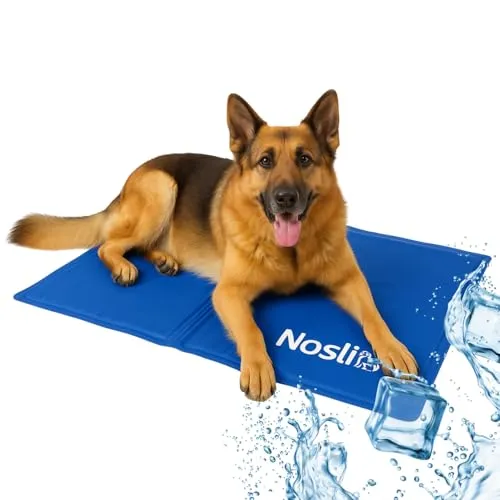 Nosli Kühlmatte für Hunde, Katzen & Menschen (76x103cm) • Selbstkühlende Hundematte mit Gel • Gel-Kühldecke Hund • Matte für Haustiere & Mensch