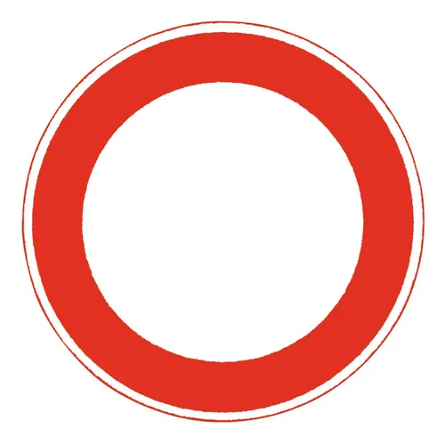 Adco Verkehrszeichen 250 Ronde 600 mm Durchfahrt Verboten RAL-Gütezeichen Folie RA1