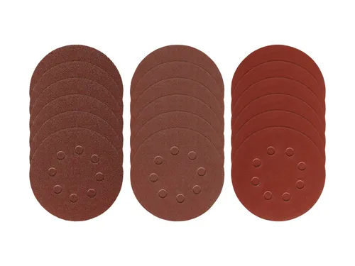 PARKSIDE Schleifpapier 3 in 1 für Exzenterschleifer - Vielseitiges Schleifpapier-Set mit 18 Blättern in 3 Körnungen (60/120/240), ideal für präzise Schleifarbeiten. Kompatibel mit Parkside 3-in-1-Multifunktionsschleifer.