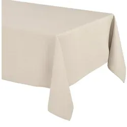 Beautex Tischdecke Elegante Tischdecke Edel Leinenoptik, Lina Tischdecke und Tischläufer (1-tlg) beige Eckig | 110 cm x 160 cm