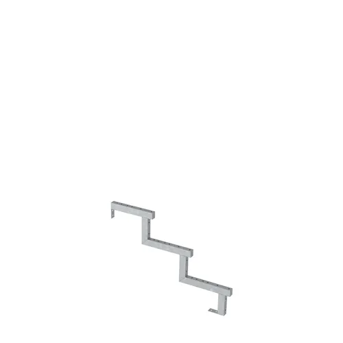 Plus Stahltreppenwange verzinkt 17 cm Stufenhöhe mit Beschlag - Treppen & Geländer, robust und langlebig, ideal für sichere und stilvolle Treppenlösungen.