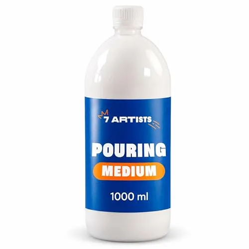 Artists Pouring Medium Acryl Professionelles 1000 ml – Glänzend Fluid Art Acrylic Medium für Acrylfarben | Transparentes Acryl Bindemittel | Pouring Fluid Acrylbinder für Künstler & Anfänger 7