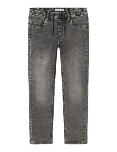 NAME IT Boy Jeans Slim Fit Sweat - Jungen-Jeanshosen mit bequemem Jogger Fit und angenähtem Kordelzug für optimalen Tragekomfort, ideal für aktive Kids.