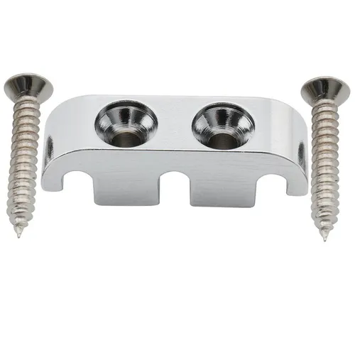 Musiclily Pro Chrome 25mm Brass 5 String Bass Slotted String Guide Retainer Tree