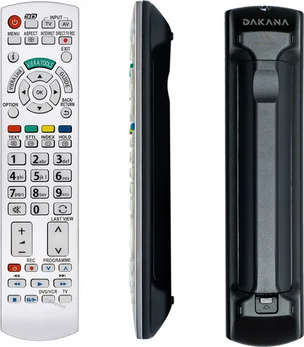 Dakana Ersatz Fernbedienung für Panasonic N2QAYB000504 Fernseher D1170 TV Viera Universalfernbedienung für Panasonic TV Remote Control vorkonfiguriert und sofort einsatzbereit