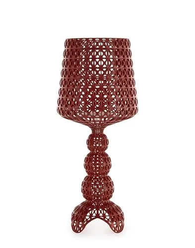 Tischleuchte Kartell Mini Kabuki, dimmbar, Rot - Elegante LED-Tischleuchte in weinrot, ideal für stilvolle Wohnräume. Mit dimmbarer Lichtquelle für individuelle Beleuchtung und hochwertigem Design von Ferruccio Laviani.