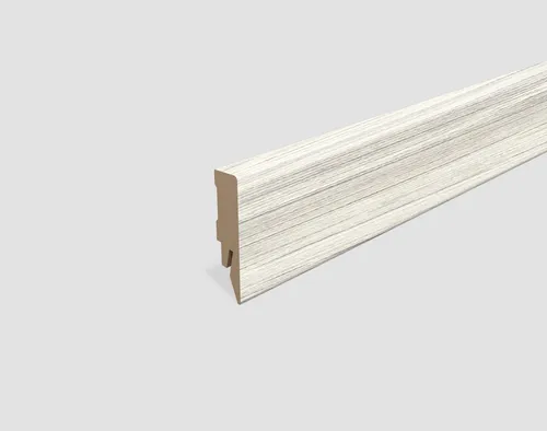 EGGER Sockelleiste Eiche hellgrau L536, L: 240 cm, H: 5.8 cm, 1-St., 2,40m, neues kubisches Profil, passend zu Fußboden Zermatt Eiche hell