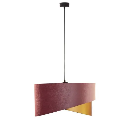 Pendelleuchte Samt Optik Ø 50 cm - Elegante Hängelampe in Rosa Gold - Pendelleuchten für stilvolle Akzente im Wohnbereich. Diese moderne Lampe mit Samtoptik sorgt für eine elegante Lichtstreuung und ist höhenverstellbar, ideal für Esstische.