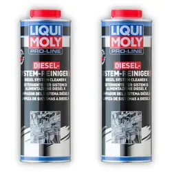 LIQUI MOLY 5144 Diesel System Reiniger Pro-Line 2x1L - Effektives Additiv zur Reinigung des Diesel-Kraftstoffsystems. Entfernt Ablagerungen und sorgt für optimalen Korrosionsschutz. Ideal für alle Dieselmotoren, auch mit DPF. Für eine zuverlässige Leistung bei jedem Tankvorgang.