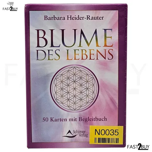Blume des Lebens Karten Set - 50 Karten mit beruhigenden Naturaufnahmen und kraftvollem Energiesymbol, ideal zur Stärkung von Lebensfreude und innerem Frieden.