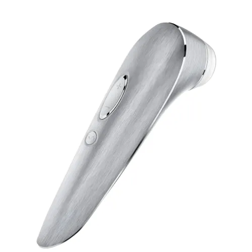 Satisfyer High Fashion+ Luxus-Vibrator | Hochwertiger Druckwellenvibrator für Frauen | Bluetooth & App-Steuerung | Luxuriöses Design aus gebürstetem Aluminium | Erotisches Sexspielzeug