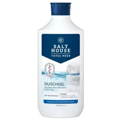 SALTHOUSE® Totes Meer Therapie Duschgel - Duschgel für empfindliche Haut mit Totes Meer Mineralien und Aloe Vera. Sanfte Reinigung, feuchtigkeitsspendend und ideal bei trockener Haut.