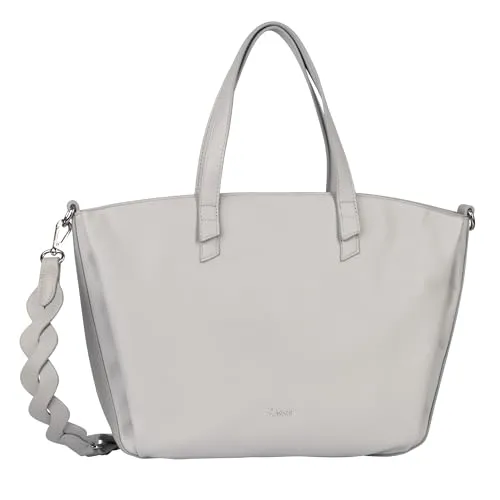 Gabor bags Pipa Damen Shopper - Groß und Grau mit Reißverschluss - Einkaufstaschen mit viel Stauraum: Großer Shopper mit Reißverschluss und flexiblen Tragemöglichkeiten. Ideal für den Alltag und stylisch zugleich!