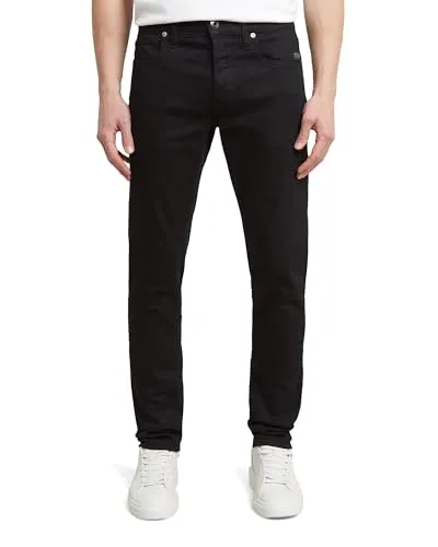 G-Star 51001-B964-A810 Herren Jeans 3301 Slim schwarz (40/36) - Stylische G-Star 3301 Slim Jeans in klassischer Five-Pocket-Optik. Der elastische Denim sorgt für optimalen Tragekomfort und eine perfekte Passform.