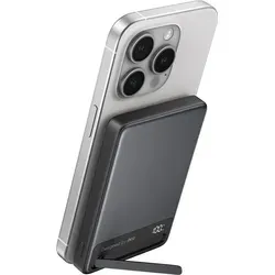 Iniu Kabellose MagSafe Powerbank 10000mAh - Powerbank mit 10000mAh, lädt bis zu 3 Geräte gleichzeitig dank magnetischer MagSafe-Kompatibilität und bietet Schnellladung bis zu 45W – ideal für unterwegs.