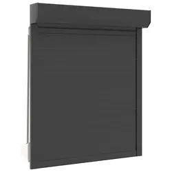 vidaXL Rollladen Anthrazit 100 x 120 cm - Moderner Rollladen aus Aluminium und Polyurethan mit stabiler Struktur und elegantem Design. Ideal zur Regulierung von Licht und Privatsphäre für Fensteröffnungen. Einfache Montage und Pflege für den Innen- und Außenbereich.