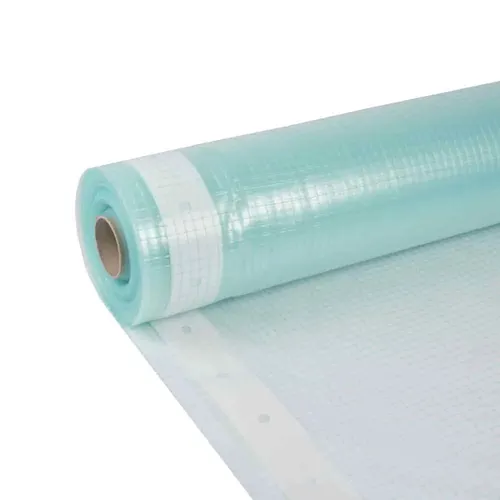 Gewächshausfolie Transparent 2m Breite - UV-beständige Gitterfolie - Robuste Abdeckplane für ganzjährigen Schutz von Pflanzen, ideal für Gewächshäuser mit hoher Lichtdurchlässigkeit und Temperaturbeständigkeit von -40 bis +80°C.