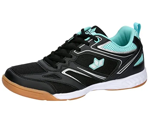 LICO Indoorschuh Airsoft Indoor, Gr. 39, schwarz - Fußballschuhe aus atmungsaktivem Mesh mit stabilisierten Synthetik-Besätzen. Ideal für Hallensport dank leichter CME-Laufsohle und auswechselbarer Fitogen Superlight Comfort Einlegesohle.
