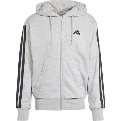 ADIDAS Herren Kapuzensweat Essentials 3-Streifen French Terry - Hoodie aus weichem French Terry, mit Rippbündchen für extra Wärme und 3-Streifen-Design. Hergestellt aus mindestens 70% Recyclingmaterialien für einen nachhaltigen Lifestyle.