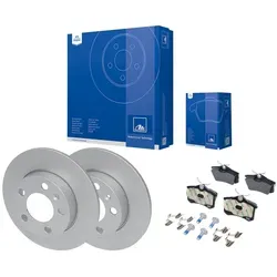 ATE Bremsensatz Hinten für AUDI TT, SEAT IBIZA, SKODA FABIA, VW GOLF, POLO 230mm - Autoteile: Komplett-Set mit 2 Bremsscheiben und 4 Bremsbelägen in Erstausrüstungsqualität, ECE R90 zertifiziert, für optimale Bremsleistung und Sicherheit.