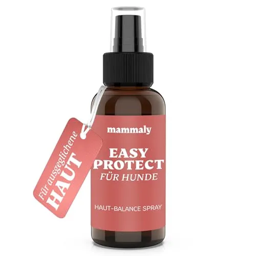 mammaly Easy Protect Haut- und Fell Spray für Hunde (100 ml) - 4-in-1 Fellpflege Spray mit natürlichen Inhaltsstoffen wie Zitrusfrüchten und Andiroba-Öl. Es pflegt das Fell und sorgt für Glanz. Einfach anzuwenden, für entspannte Kuschelstunden. Ideal für die tägliche Pflege!