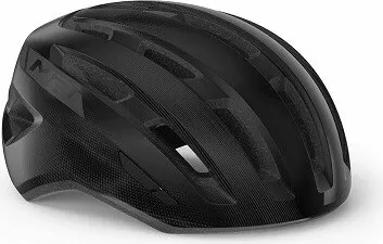 MET MILES Fahrradhelm, glänzend schwarz, Größe S/M - Fahrradhelm mit In-Mould-Technologie für optimalen Schutz und Belüftung. Ideal für Rennradfahren und Gravelbiken, sorgt er für Komfort und Sicherheit auf jeder Fahrt.
