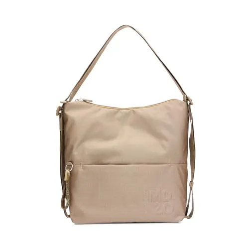 Mandarina Duck Damen Md20 Slide MD 20, Oil - Umhängetaschen mit zweifacher Tragbarkeit als Schultertasche oder Rucksack, ausgestattet mit praktischen Innenfächern und einer äußeren Reißverschlusstasche für zusätzlichen Stauraum.