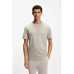 BOSS Tegood 10240843 01 - Baumwollshirt - Hochwertiges T-Shirt aus reiner Baumwolle mit Rundhals-Ausschnitt. Die dezente BOSS Logo-Stickerei verleiht dem Shirt eine elegante Note. Ideal für lässige Anlässe.