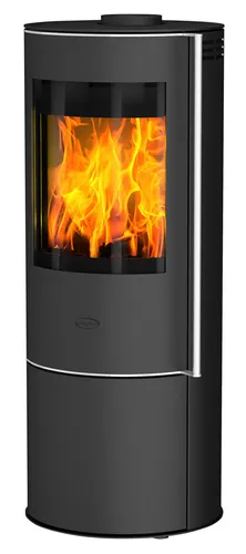 Fireplace Isola Dauerbrandofen 6 kW - Kaminofen aus Stahl in Schwarz, energieeffizient mit EEK A – ideal für gemütliche Wärme und lange Brenndauer.