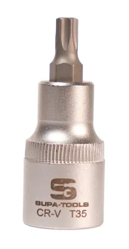 Torx T35 Stecknuss 55mm 1/2 Zoll Steckschlüssel T-Profil, TX Supa-Tools