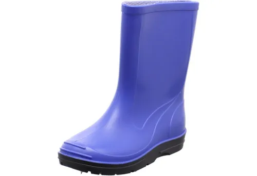 Beck Unisex Kinder Basic 486 Gummistiefel, Blau, 27 EU - Gummistiefel für Kinder aus robustem Kunstleder, wasserfest und ideal für nasse Tage im Freien.