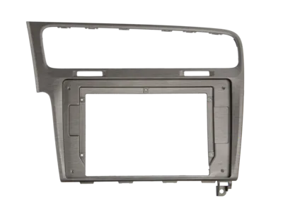 Einbaurahmen für 10 Zoll Autoradio für VW Golf VII 7 2012-2020 - Silber - Einbaurahmen & Radioblenden für Volkswagen Golf VII, perfekt für den einfachen Einbau eines 10 Zoll Autoradios, hochwertiges silbernes Design.