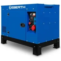 EBERTH 15000 Watt Notstromaggregat Diesel - Stromaggregate: Leistungsstarker Dieselgenerator mit 15000 Watt Dauerleistung, ideal für Notstromversorgung und Einspeisung ins Hausnetz.