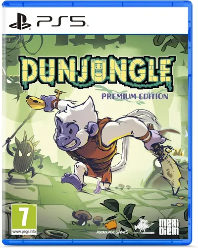 Dunjungle (Premium Edition) - Sony PlayStation 5 - Plattformspiel - PEGI 7 - Erlebe die Abenteuer eines Affenhelden in Dunjungle! Entdecke sich ständig ändernde Dungeons, kämpfe gegen skurrile Feinde und nutze eine Vielzahl von Waffen und Zaubern für ein einzigartiges Spielerlebnis.