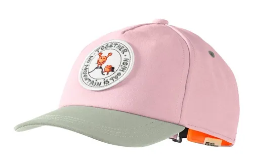 Jack Wolfskin Basecap SmileyWorld Badge Cap pink/grau Kinder, Größe: OneSize