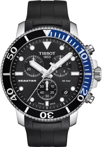 Tissot Seastar 1000 Quartz Chronograph 45.5mm - Elegante Tissot Armbanduhr mit Quarzwerk, 45.5mm Durchmesser. Ideal für stilbewusste Träger, in originaler Verpackung und hoher Verarbeitungsqualität.