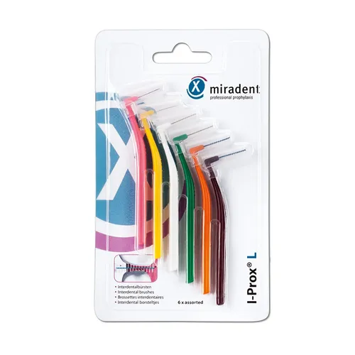 Miradent Interdentalbürste I-prox L sortiert - Zahnpflegeartikel für gründliche Mundhygiene, ideal zur effektiven Reinigung zwischen den Zähnen und in schwer erreichbaren Bereichen.