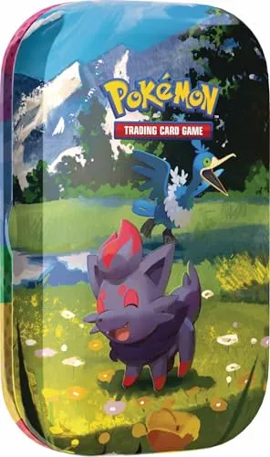 Mini Tin Box Zorua & Urgl | Pokémon Sammelkarten - Entdecken Sie die Mini Tin Box Zorua & Urgl mit 2 Boosterpacks der Erweiterung Mega-Entwicklung – Erhabene Helden, einem Stickerbogen und einer exklusiven Pokémon-Karte. Perfekt zum Sammeln und Tauschen!
