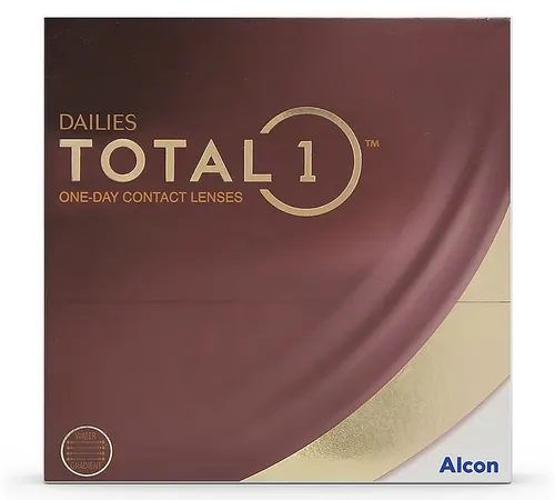 Alcon Dailies Total 1 Tageslinsen (90er Packung) - Kontaktlinsen mit Wassergradient-Technologie für ein außergewöhnlich sanftes Tragegefühl den ganzen Tag – ideal für jeden Anlass.
