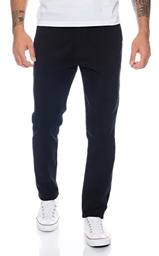 Rock Creek Herren Designer Chino Hose RC-390 Schwarz W29 L30 - Wanderhosen in hochwertiger Qualität, ideal für stilvolle Freizeitaktivitäten. Das weiche Material und der Regular Fit sorgen für optimalen Tragekomfort.